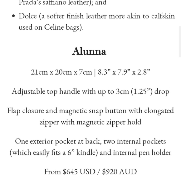 NWT Senreve Alunna convertible bag in Chestnut pebbled leather - Picture 12 of 13